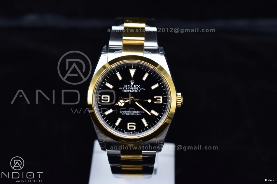 124273 36mm VSF Dial Steel Edition DD3230 on Explorer 1:1 Best Black SS Bracelet 904L YG 0422